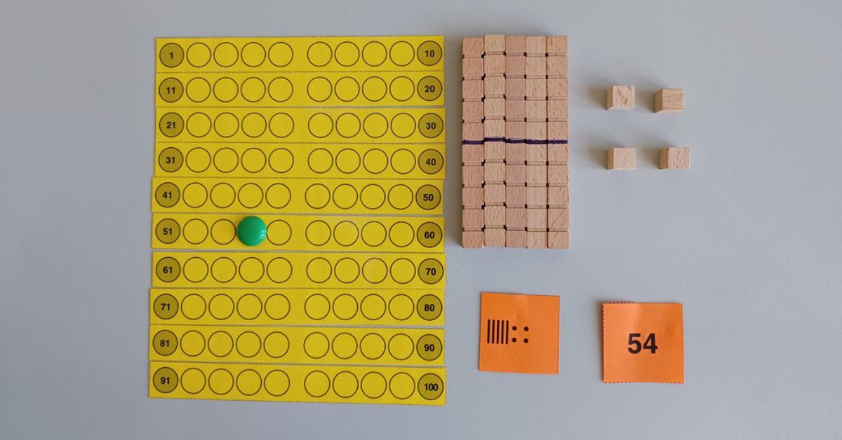 Abb. 3: Darstellungen von Zahlen mit Mehrsystemmaterial