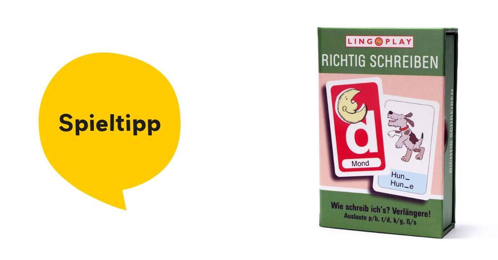 Spieltipp: "WIe schreib ich's? Verlängere!" von Lingoplay